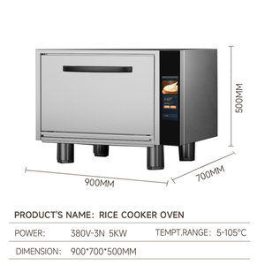 Olla Arrocera Automática de Acero Inoxidable, Olla para Cocinar al Vapor, Olla de Gran Capacidad para Cocina de Hotel, KF, KF Comercial - Product Image 3