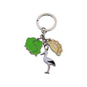Phổ biến tùy chỉnh kim loại men phim hoạt hình vịt Keychain dễ thương xe Keychain chủ với logo được thiết kế bởi nhà máy làm bằng hợp kim kẽm - Product Image 6