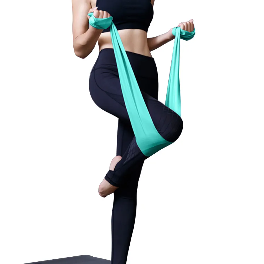 Bande de résistance en caoutchouc Tpe, en Latex extensible, avec Logo personnalisé, pour le Yoga et l'entraînement physique