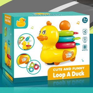2024 nóng bán giáo dục điện âm thanh ánh sáng vịt Đồ chơi dễ thương Vịt quăng xếp chồng Chuông đồ chơi - Product Image 6