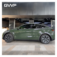 Film de protection de peinture pour carrosserie de voiture, vinyle PET noir brillant vert olive, changeant de couleur, anti-rayures, 3 ans de garantie