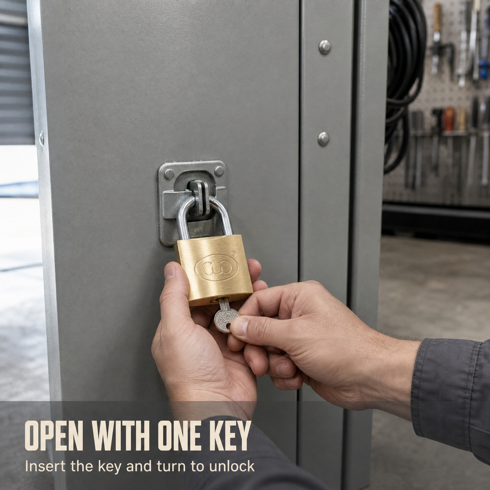 Samhoo Unique Design Cadeado Container Seal Cargo Security Lock Customized Size Candado Iron Padlock With Key · image 2