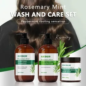 Private Label Rosemary Mint Anti Hair Loss Hair Care Products For Black Women Private Label Curly Hair Products