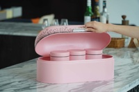 Boîte à pain de cuisine arquée de qualité alimentaire en métal