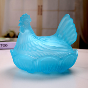 Workable <strong>Large</strong> Crystal Glass Multi-color Modern Minimalism 0.5-1L Capacity Chicken <strong>Storage</strong> <strong>Jar</strong> Candy <strong>Jar</strong> Hen Dried Fruit <strong>Jar</strong> - Product Image 2
