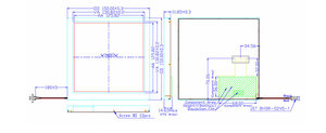 Écran LCD TFT à haute luminosité de 7 pouces, 720x720, carré, IPS, LVDS, 1000 nits, lisible en plein soleil - Product Image 2
