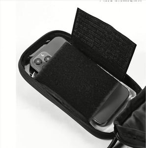 Trend OEM/ODM Waterproof Black TPU + Composite Carbon Polyester <b>Bicycle</b> <b>Frame</b> Bag for Outdoor Cycling Top Tube Cycling Pockets - Product Image 4