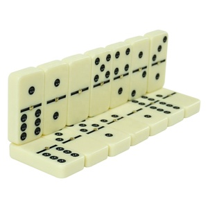 Tomy — dominos professionnel en ivoire, beaucoup de dominos, avec boîte en plastique <span class=keywords><strong>orange</strong></span>, ensemble de 6 jeux de dominos, de l'usine - Product Image 3