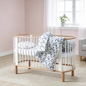 Cuna Convertible de Madera para Niños, Cama Moderna para Bebés para Uso en Hospitales y Hoteles - Product Image 1