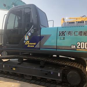 Excavadora de cadenas usada Kobelco SK200-6 de 21 toneladas, tamaño mediano, de segunda mano, KOBELCO SK210 SK230 SK250 SK260 SK350 en stock para la venta - Product Image 4