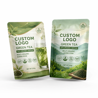 Sachets Doypack Personnalisés Imprimés en Aluminium Biodégradable Anti-humidité, Réutilisables, pour Emballage Écologique de Thé