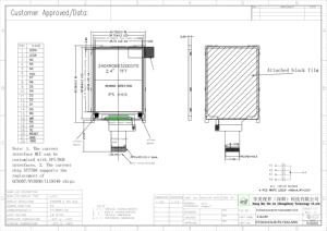 โมดูลจอแสดงผล LCD ขนาด2.4นิ้วความละเอียด240x320อินเตอร์เฟส mcu/rgb: ST7789 400cd/m, FPC 22PIN ปรับแต่งได้ - Product Image 4