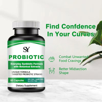 Labels privés Capsules de probiotiques provisoires personnalisables pour femmes hommes Santé digestive Capsule de supplément de mélange synbiotique