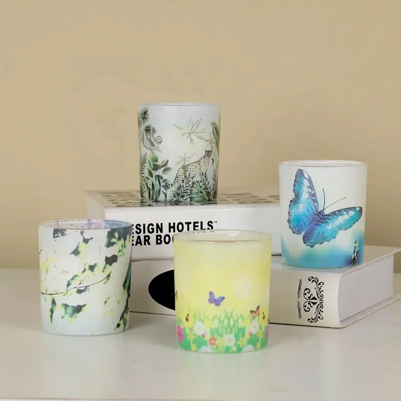 Wholesale Modern Hot Sale Glass Candle Jar Luxury White Scented Soy Candles with Custom Labels Scented Candles with and Gift Box