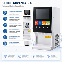 Distributeur de jus de fruits commercial à commande tactile, machine à boissons froides de comptoir, distributeur de boissons aux fruits froides