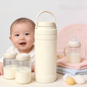 Портативный охладитель для грудного молока с сохранением свежести до 24 часов 360 °   Две бутылки для охлаждения без BPA для путешествующих мам - Product Image 1