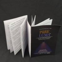 Brochures personnalisées à reliure piquée, catalogues promotionnels d'entreprise, impression couleur intégrale