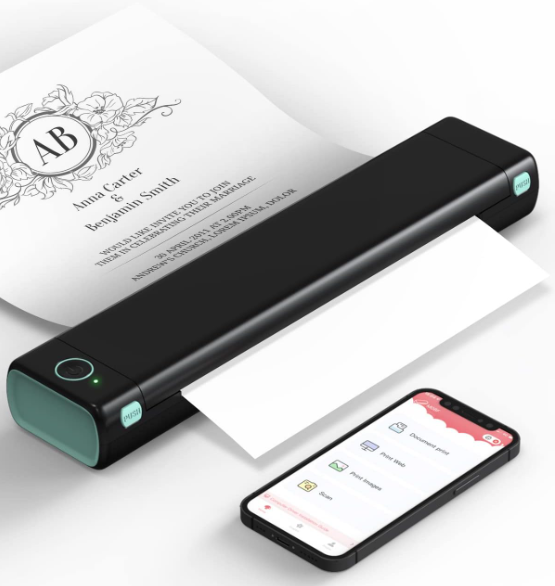 Hot Sale M08F Mini Portable Thermal Printer A4 Printer Thermal Paper Direct Thermal Label Printer