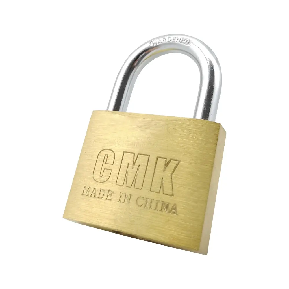 High quality available cheap price safety 50 mm gold brass padlock for outdoor warehouse gate