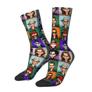 Chaussettes de sport personnalisées Kawaii <span class=keywords><strong>Tim</strong></span> <span class=keywords><strong>Burton</strong></span> Movie Characters Cartoon Cosplay, chaussettes chaudes imprimées en 3D, chaussettes de football - Product Image 2