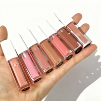 Sampel Lip Gloss Mini 1.5ML untuk Pengujian Tanpa Logo, Lip Gloss Berkilau dan Lipstik Matte serta Set Sampel Lip Gloss Laris