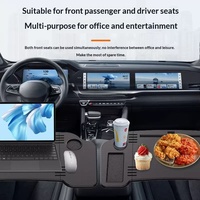 Table pliable pour ordinateur portable à fixer sur le siège passager, pour utilisation en stationnement, travail léger, voyage, camping en voiture pour Tesla Model 3 & Model Y