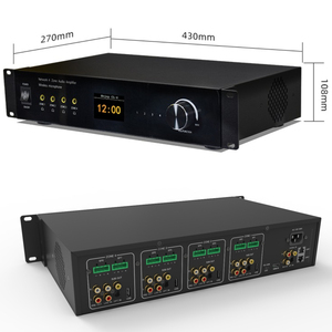 Cloudyx CL-4 Mini Amplificador de Potencia de Aluminio de 16 Canales |   Sistema de Cine en Casa de 200W con APTX-HD HiFi, USB/AirPlay/<span class=keywords><strong>Spotify</strong></span>/Tidal para Toda la Casa - Product Image 1