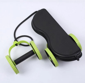 Esercitatore dimagrante addominale con fascia di resistenza a doppio rullo Fitness - Product Image 4