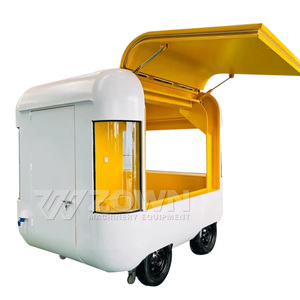 Modern Appearance Drivable <b>Electric</b> Food Cart Fully Equipped Mobile Food Truck <b>BBQ</b> Burger Hot Dog Kiosk - Product Image 1