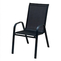 Chaises empilables d'extérieur pour tous les temps, mobilier d'extérieur respirant pour le jardin et la terrasse