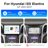 Radio para Auto Junsun con Android Carplay para Hyundai I30 Elantra GT 2011-2017, Ventilador de Enfriamiento Integrado, GPS, Navegación, Reproductor Multimedia
