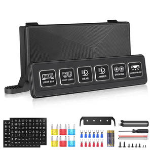 Panel de Interruptores Inalámbrico de 6 Canales 12V 24V, Caja de Relés de Control de Circuito de 80A para Jeep, Camioneta, SUV, UTV, ATV, Marino, RV - Product Image 1