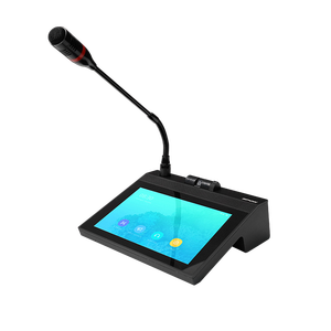 Mạng phân trang Microphone với video nói chuyện IP âm thanh intercom Master Station/ IP phân trang Master Station/ <span class=keywords><strong>SIP</strong></span> IP phân trang Microphone - Product Image 2