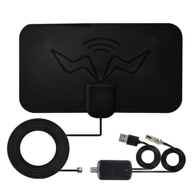 Good Quality Flat HD Digital Indoor Amplified 60 Miles Range TV ISDB ATSC DVB-T DVB-T2 Antenna Tv
