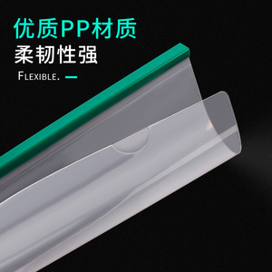 Deli Report Cover 27mm X 30cm Transparent Pull Rod Folder 10 Pack Office Use - Product Image 4