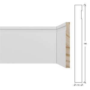 Plinthe murale OEM Moldurarte, couleur personnalisée, durable, revêtement PET, plinthe murale de 140 mm, intérieur de la maison - Product Image 2