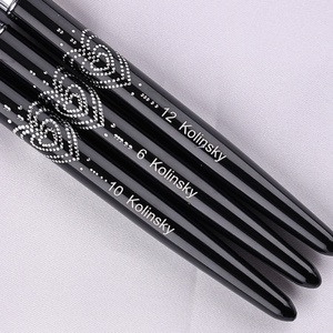 Kolinsky Crystal <b>Nail</b> <b>Extension</b> Pen 90% Kolinsky Special Crystal Powder Wood Handle <b>Nail</b> Brush - Product Image 5
