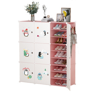Modern Plastic <b>Shoe</b> <b>Rack</b> With Dustproof <b>Storage</b> For Home Dormitory Multi Layer Freestanding Design - Product Image 5