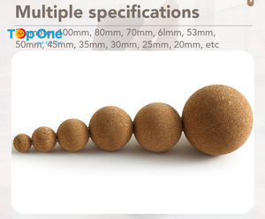 TopOne haute densité ronde Fitness Gym Pilates Yoga Fascia exercice Massage musculaire balle en liège - Product Image 3