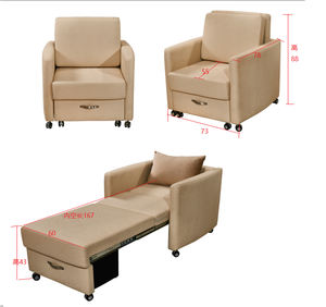 आधुनिक रहने वाले कमरे के सोफे बिस्तर उच्च गुणवत्ता वाले कपड़े असबाब - Product Image 6