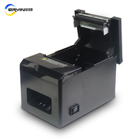 Printer penerimaan termal 3 inci, pemotong otomatis POS termal 80mm dengan Printer USB/seri/Bluetooth