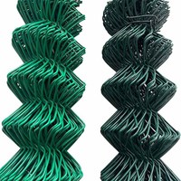 Vente en gros de clôture à mailles de chaîne en fil cyclone enduit de PVC aux Philippines
