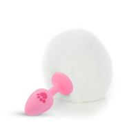 Bouchon anal en silicone médical avec gemme colorée pour adultes