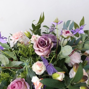 Professionnel Grand 70cm Violet Pièce Maîtresse De Mariage Boule De Fleur Vintage Artificielle Style Traditionnel pour La Décoration De Mariage - Product Image 5