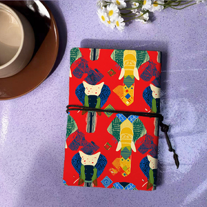 Hermoso cuaderno de oficina hecho a mano A6 práctico para equipos de finanzas adecuado para seguimiento de presupuestos y registros de gastos con <span class=keywords><strong>Elephan</strong></span> - Product Image 3