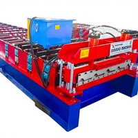 Machine de formage de tuiles de toiture IBR, machine de formage de tôles trapézoïdales en acier avec contrôle PLC, moteur, roulement et engrenage
