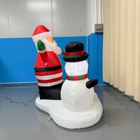 Décorations de jardin gonflables sur le thème de Noël, fabriquées en usine, avec logo, décorations gonflables sur le thème des dessins animés