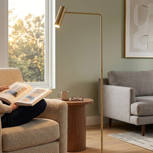 Lampe sur pied Novarizon Nordic Living Room Corner <span class=keywords><strong>Arc</strong></span>, design moderne, luxe, métal doré, fer plaqué, LED dimmable 3000K - Product Image 5