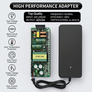 Chargeur de vélo électrique 42V2A pour Prophete, Mifa, Keola, Van Dijck, QWIC, Popal, batterie lithium 36V, prise DC5521 5.5*2.1mm - Product Image 2