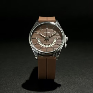 การออกแบบสร้างสรรค์ใหม่นาฬิกาควอทซ์แบบกลวงนาฬิกาแฟชั่นลำลองนาฬิกาสีกาแฟนาฬิกาผู้ชายนาฬิกากันน้ำ - Product Image 2